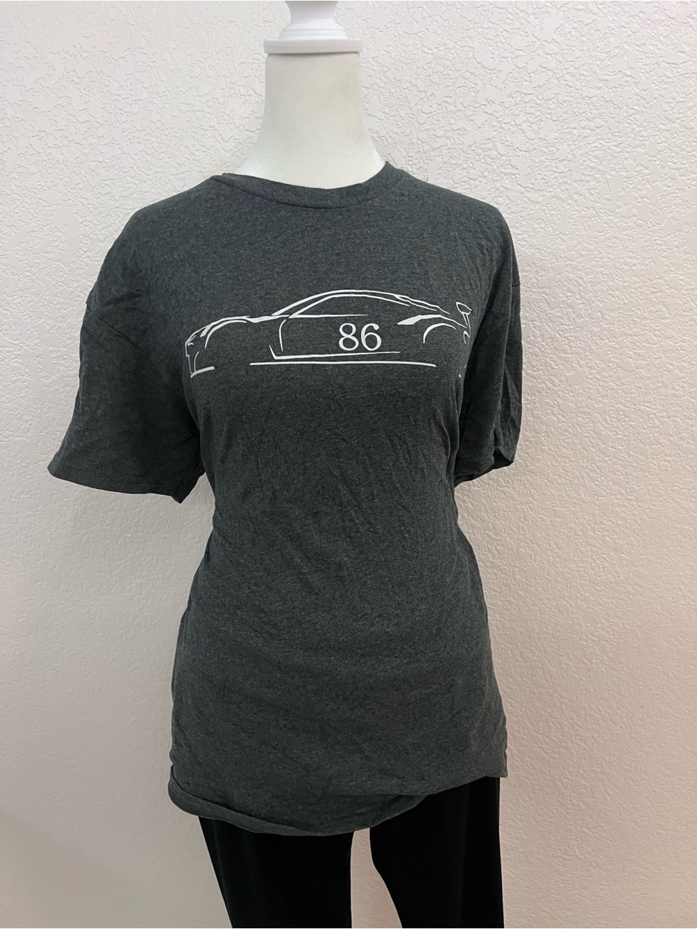 Toyota 86 Graphic T-Shirt Men’s Medium Gray Sports Car JDM Streetwear Tee